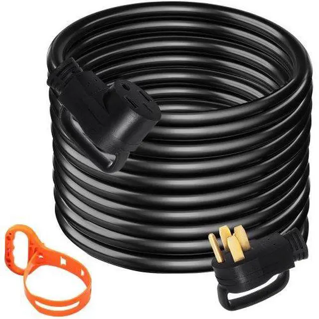 Alt view image 3 of 4 - VEVOR 15FT 50A RV/Generator/EVSE Extension Cord Camper L14-50 Power Supply Cable