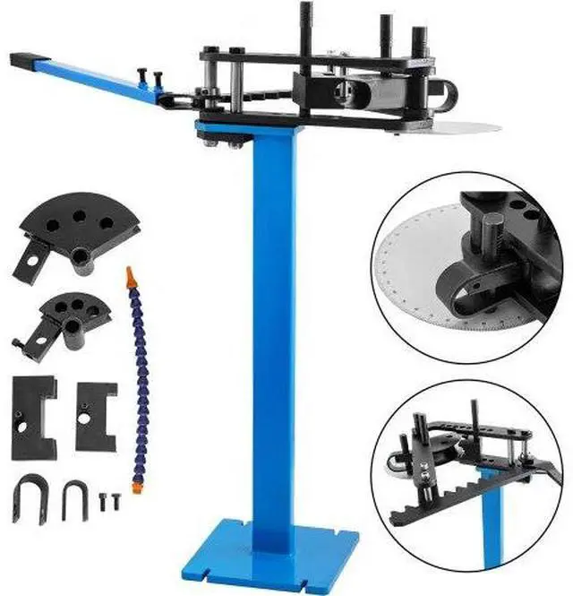 Alt view image 2 of 2 - Heavy Duty Pipe Tube Bender With 3 Dies Tube Pedestal Bender 40 Up To 120 Degree