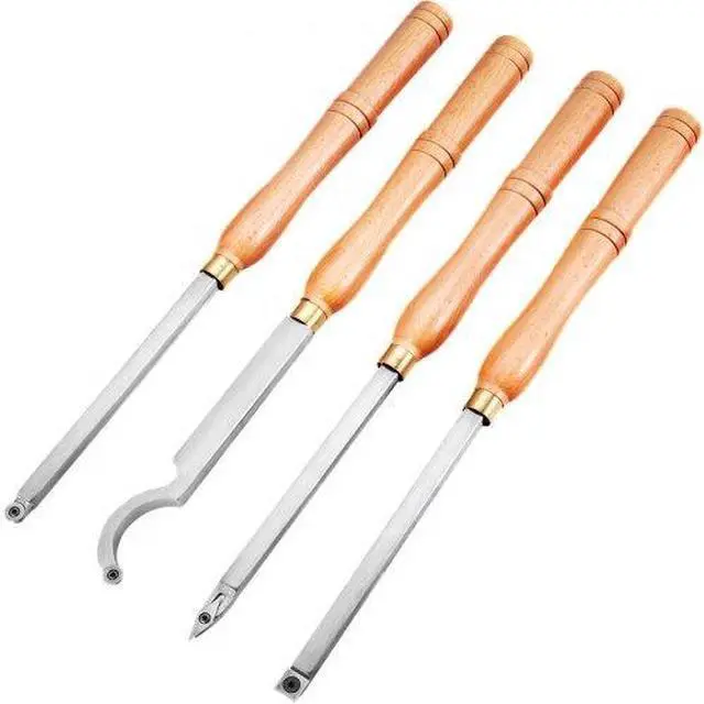 Alt view image 2 of 3 - VEVOR Wood Hollowing Turning Tools 4pcs Lathe Cutting Carbide Diferent Type Woodwork