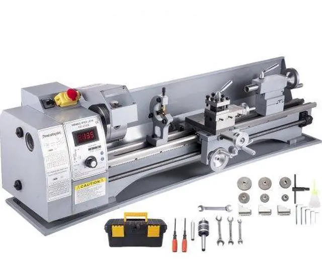 Alt view image 2 of 2 - VEVOR Mini Metal Turning Thread Lathe Machine Wood Drilling 8" x 32" Woodworking