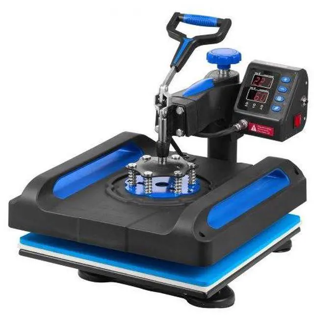 Alt view image 2 of 3 - VEVOR Heat Press Machine, 15 x 15 Inches, Fast Heating, 360 Swing Away Digital Sublimation T-Shirt Vinyl Transfer Printer with Anti-Scald Surface, Canvas Bag, Pillow, Banner, ETL Listed, Blue