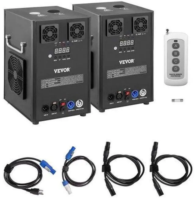 Alt view image 2 of 3 - VEVOR 700W 2pcs Large Stage Equipment Special Effect Machine, Smart DMX Control Stage Equipment Showing Machine, Stage Lighting Effect Machine with Wireless Remote Control for Musical Show, Wedding