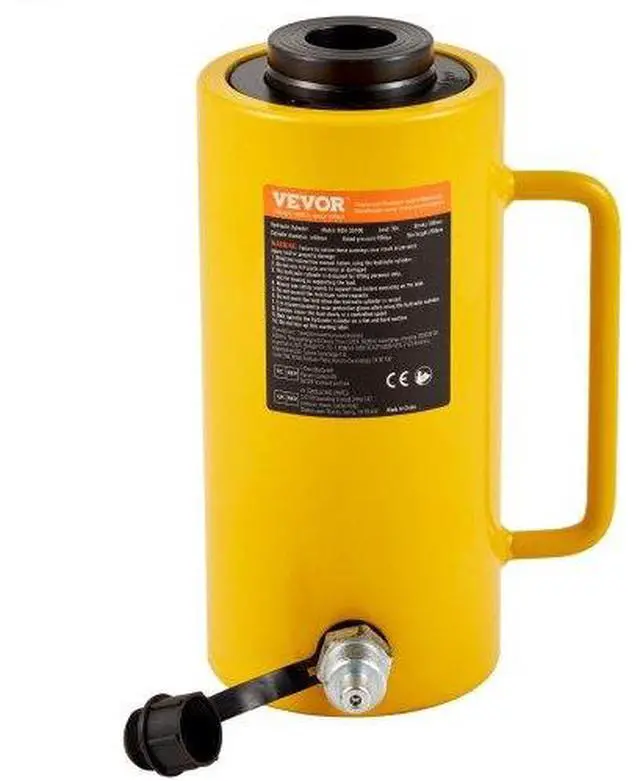 Alt view image 10 of 11 - VEVOR Mophorn Hydraulic Cylinder Jack 30Ton, Solid Ram Hydraulic Cylinder 4Inch, Stroke Single Acting Hydraulic Cylinder, w/Quick Connector Portable Hydraulic Solid Jack Industrial Lifting Jack Ram