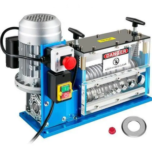 Alt view image 2 of 3 - VEVOR Cable Wire Stripping Machine 0.06 inch -1.5 inch,Portable Powered Wire Stripper Machine 11 Channels 10 Blades,Automatic Wire Stripping Tool 75ft/minute,for Recycling Copper Wire