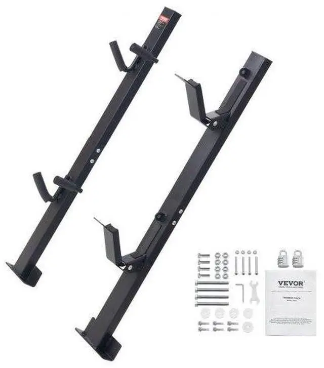 Main image of VEVOR Trimmer Rack, 2 Place Weeder Trimmer Rack, Trim Holder Trailer Rack Carrier with Zinc Alloy Password Lock, Mount On Landscape Truck Trailer Enclosed Trimmer Rack Weed Eater Racks, Pair