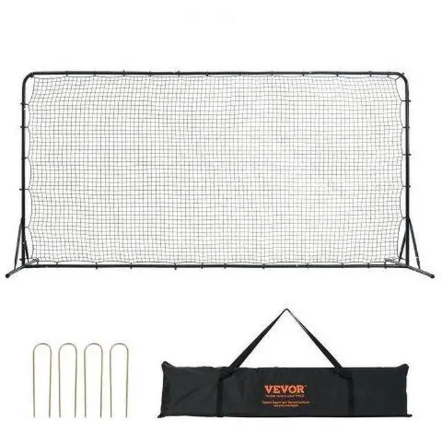 Main image of VEVOR Soccer Rebounder Net, 12x6FT Iron Soccer Training Equipment, Sports Football Training Gift with Portable Bag, Volleyball Rebounder Wall Perfect for Backyard Practicing, Solo Training, Passing