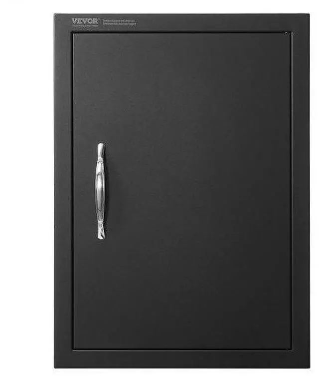 Main image of VEVOR BBQ Access Door, 16W x 22H Inch Single Outdoor Kitchen Door, Cold Plate Flush Mount Door, Wall Vertical Door with Handle, for BBQ Island, Grilling Station, Outside Cabinet
