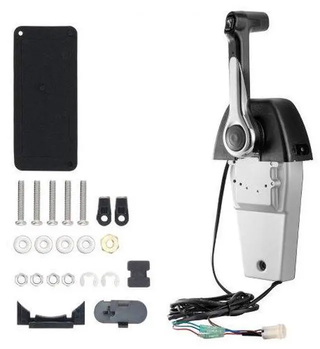 Main image of VEVOR Boat Throttle Control, 704-48205-P1 Top-Mounted Outboard Remote Control Box for Yamaha 4-Stroke, Marine Throttle Control Box with Power Trim Switch and 4.6 ft Harness with 5 Pin Connector