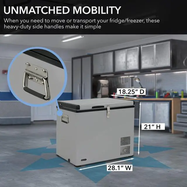 Alt view image 19 of 20 - Whynter FM-65G 65 Quart Portable Fridge/ Freezer