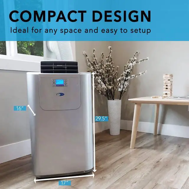 Alt view image 16 of 19 - Whynter ARC-122DS 120 in.0 BTU Elite Dual Hose Digital Portable Air Condtiioner - Silver