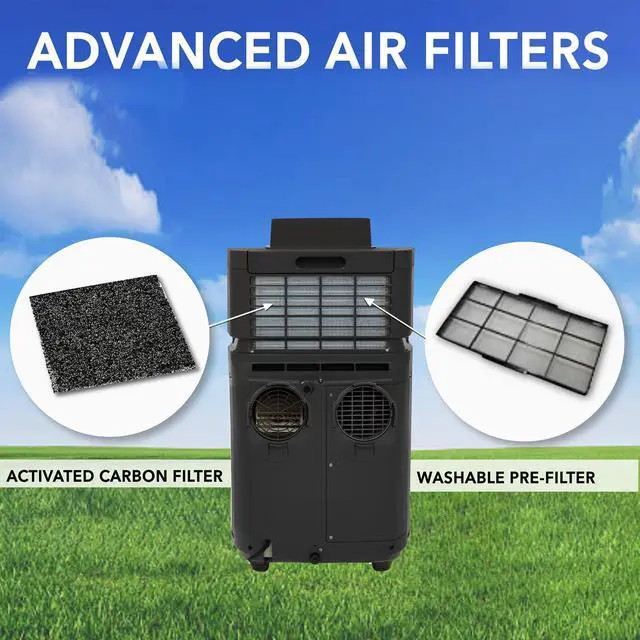 Alt view image 18 of 19 - Whynter ARC-122DS 120 in.0 BTU Elite Dual Hose Digital Portable Air Condtiioner - Silver