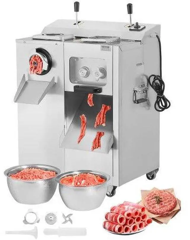 Main image of VEVOR Commercial Electric Meat Grinder Slicer 14 Lbs/Min Sausage Stuffer Maker Kitchen