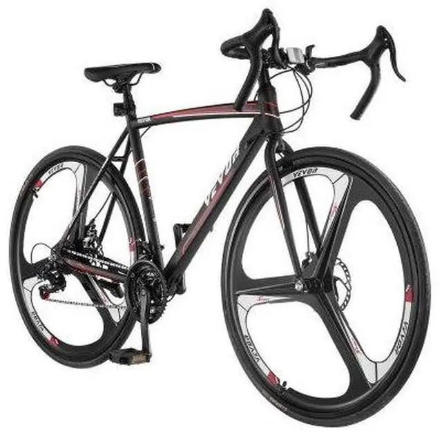 Main image of VEVOR Road Bike Racing Bicycle 700C Shimano 21 Speeds Carbon Steel Frame Disc Brake