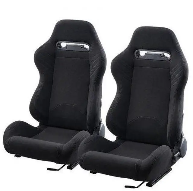 Main image of VEVOR 2 Set Racing Seat Adjustable Racing Chair with Polyester Fabric & Slider