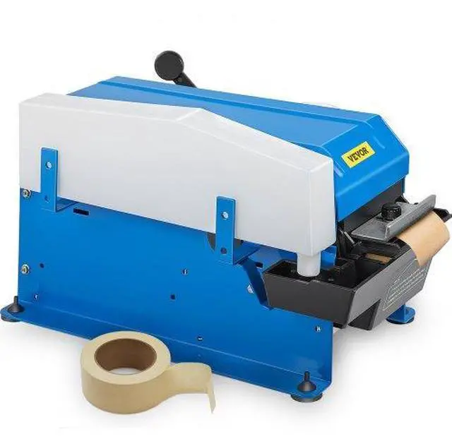 Alt view image 2 of 10 - VEVOR Water-Activated Tape Dispenser, Maximum 39.4" x 3.94" Tape, Adjustable Length, Width & Water Level, Manual Tape Dispenser w/ Water Brush, Carton Packaging for Express Box, Gift Box