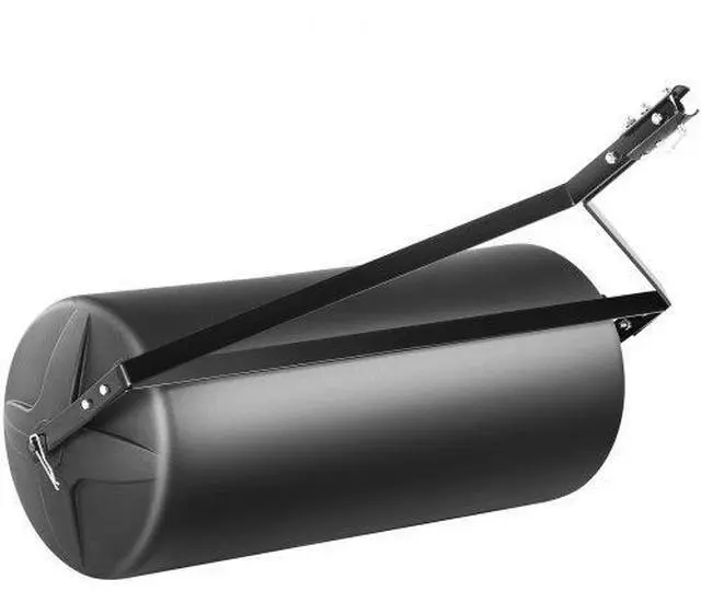 Main image of VEVOR  Tow Behind Lawn Roller, 400lbs Sand/Water Filled Yard Roller, LLDPE Drum and Steel Frame Sod Roller with Easy-turn Plug, Tow Behind a Tractor or ATV for Lawn, Garden, Farm, Park, Black