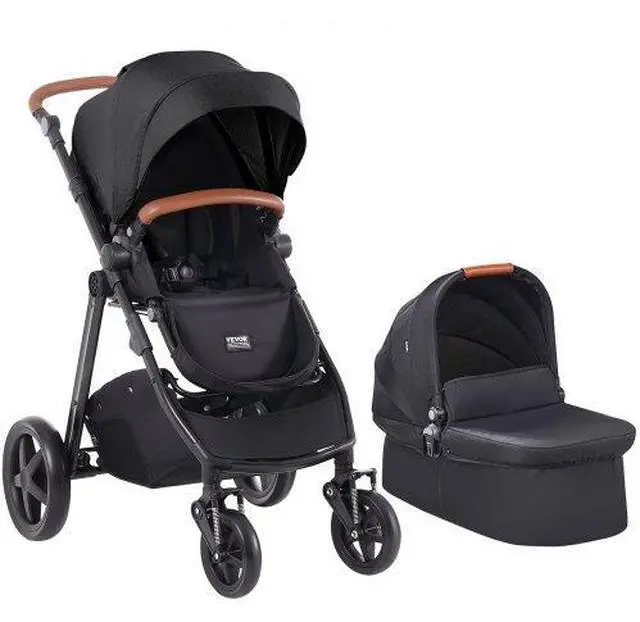 Main image of VEVOR  Stroller Travel System With Bassinet Playard Baby Combo Set 2-in-1 Black