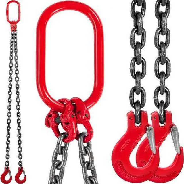 Alt view image 3 of 3 - VEVOR 2/5 5ft G80 Lifting Chain Sling Double Leg