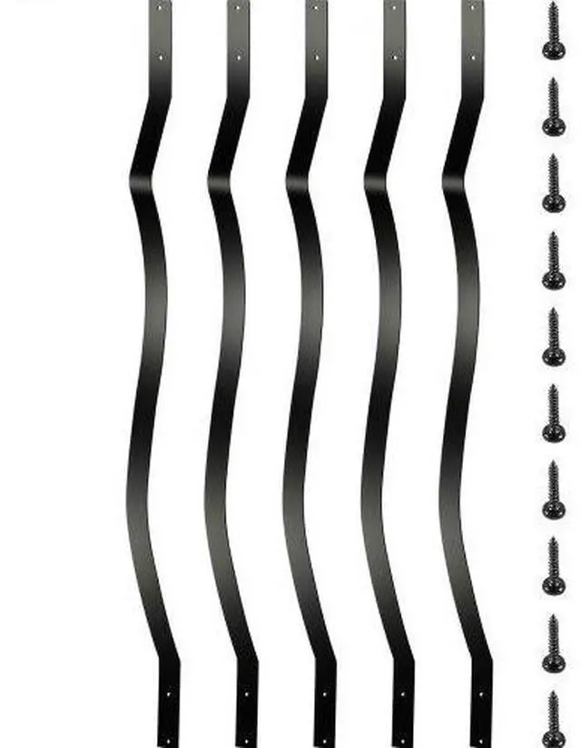 Alt view image 3 of 3 - VEVOR Deck Balusters Metal Deck Spindles 26 Pack 32.25" Aluminum Alloy Railing