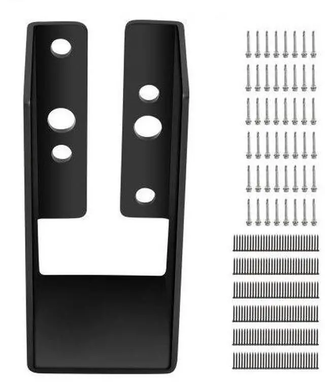 Alt view image 2 of 3 - VEVOR Concealed Joist Hanger, 2"x4" Outdoor Accent Concealed-Flange, Pack of 24 Concealed Joist Bracket, Q235 Steel Plate Powder-Coated Concealed Face Mount Joist Hanger for 2"x4" Beam Swing, 3.7"