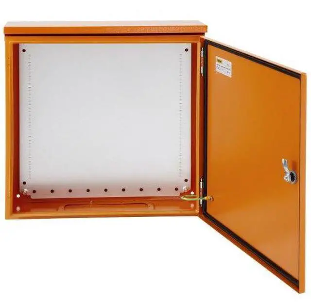 Alt view image 3 of 4 - VEVOR Electrical Enclosure, 20'' x 20'' x 6'', UL Certified NEMA 4 Outdoor Enclosure, IP65 Waterproof & Dustproof Cold-Rolled Carbon Steel Hinged Junction Box for Outdoor Indoor Use, with Rain Hood