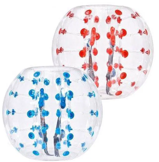 Alt view image 2 of 10 - VEVOR Inflatable Bumper Balls 2-Pack, 4FT/1.2M Body Sumo Zorb Balls for Teen, 0.8mm Thick PVC Human Hamster Bubble Balls for Outdoor Team Gaming Play, Bumper Bopper Toys for Garden, Yard, Park