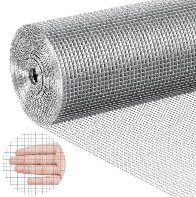 Main image of VEVOR Hardware Cloth, 1/4 inch 48in x 100 ft 23 Gauge, Hot Dipped Galvanized Wire Mesh Roll, Chicken Wire Fencing, Wire Mesh for Rabbit Cages, Garden, Small Rodents