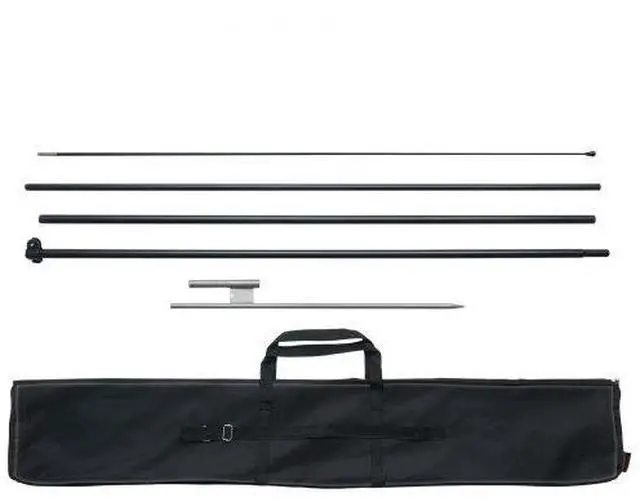 Main image of VEVOR Feather Flag Pole Kit Swooper Flag Pole Set 16.3 ft with A Ground Stake