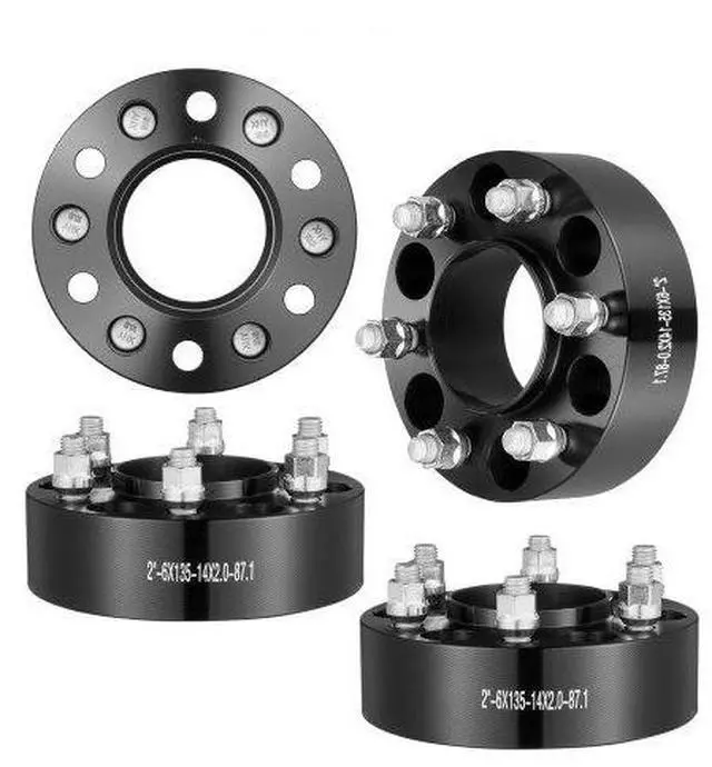 Main image of VEVOR 2" 6"x5.3" Wheel Spacers Wheel Adapters 6 Lug Forged Spacer 4 PCS Black