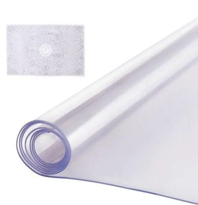 Main image of VEVOR PVC Table Protector 40x80 Inch Clear Plastic Desk Protector 2.0mm Thick