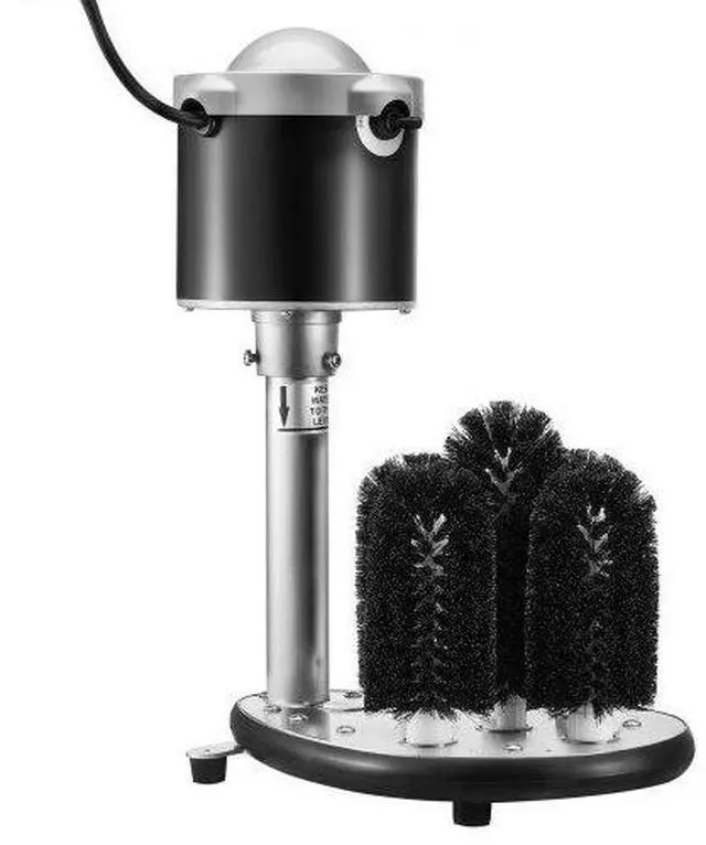 Main image of VEVOR Electric Glass Washer 5-Brush Bar Glass Cleaner 600 Cups/H for Wine Glass