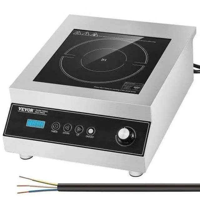 Main image of VEVOR Portable Commercial Induction Cooktop 5000W Countertop Burner 16 Temp Levels