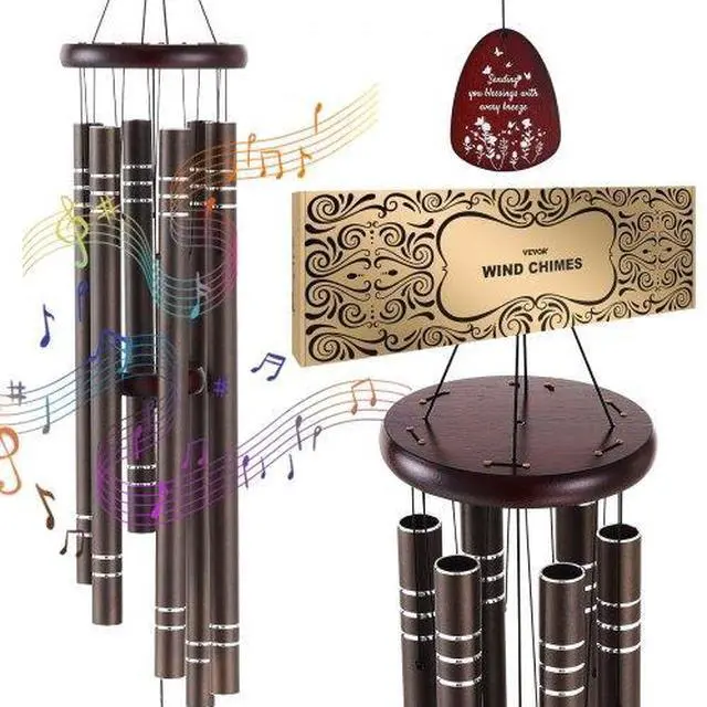 Main image of VEVOR Wind Chimes for Outside 42-Inch Aluminum Memorial Deep Tone Wind Chimes