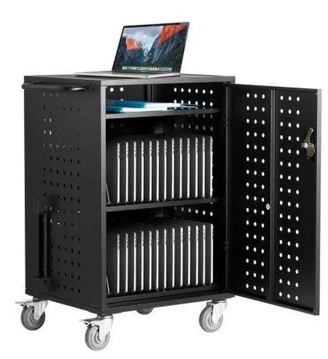 Main image of VEVOR Charging Cart, 32 Device Mobile Charging Station, Up to 15.6 in Screen Size, Office and Classroom Mobile Charging Cart, for Chromebook, Tablet and Laptop