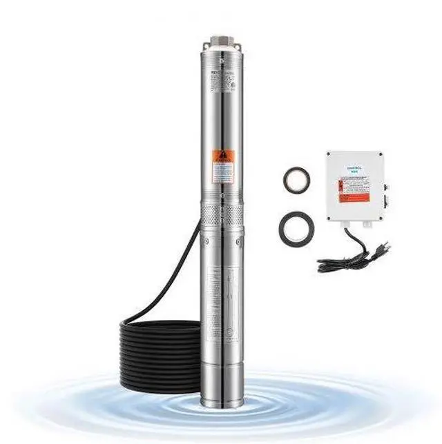 Main image of VEVOR 1HP Deep Well Submersible Pump Stainless Steel Water Pump 31.7 GPM 207 ft