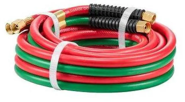 Main image of VEVOR Oxygen Acetylene Hose 1/4-Inch x 15FT T Grade Hose 300PSI Max Working Pressure