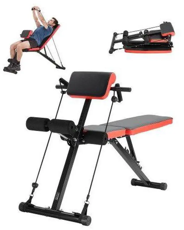 Main image of VEVOR Roman Chair Back Extension Hyperextension Bench Adjustable Foldable Home Gym