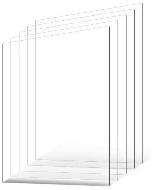 Main image of VEVOR PET/Plexiglass Sheets, 5-Pack Plastic Sheet, 24 x 36 Inch 0.04 Inch Thick Transparent Clear Flexible Plastic Panels for Craft, Replacement Picture Frame Glass, DIY Display Project, Easy to Cut