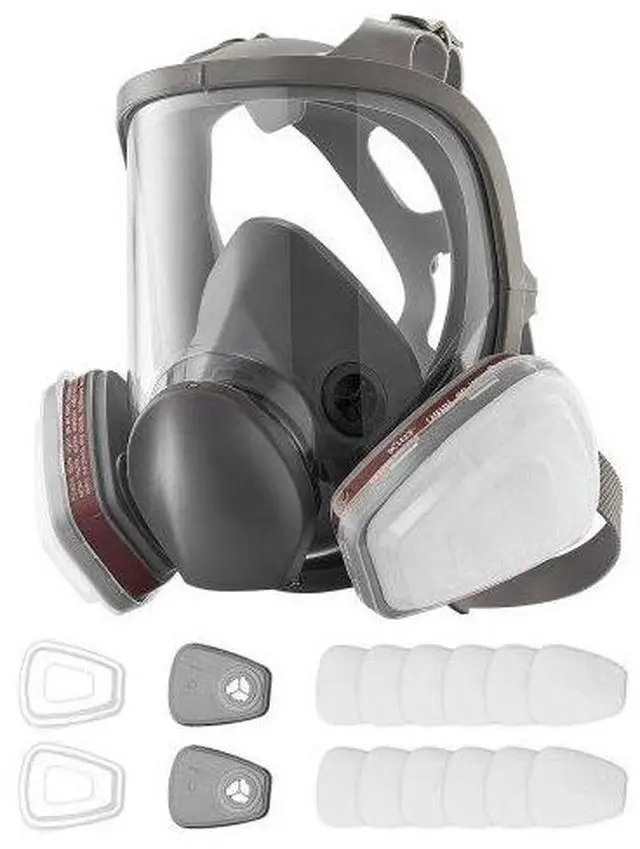 Main image of VEVOR Respirator Mask Reusable Respirator Full Face Gas Cover with Filters for Dust