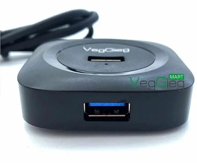 Alt view image 3 of 4 - Veggieg USB Hub USB 3.0 - 640 MB/s - Desktop, Printer, Notebook, Hard Drive - 4 USB Port(s) - 4 USB 3.0 Port(s)