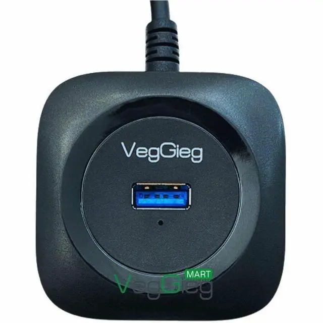 Alt view image 2 of 4 - Veggieg USB Hub USB 3.0 - 640 MB/s - Desktop, Printer, Notebook, Hard Drive - 4 USB Port(s) - 4 USB 3.0 Port(s)
