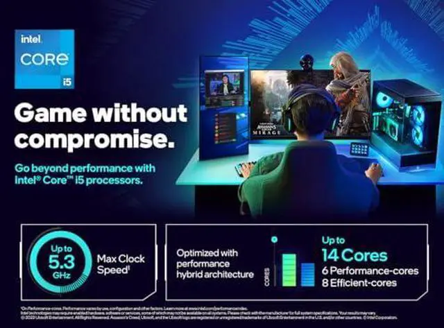 Alt view image 5 of 7 - Intel Core i5 (14th Gen) i5-14600K Tetradeca-core (14 Core) 3.50 GHz Processor  DESKTOP TRAY PROCESSOR - 24 MB L3 Cache  - Socket LGA-1700 - Intel UHD Graphics 770 Yes Graphics Model CM8071504821015