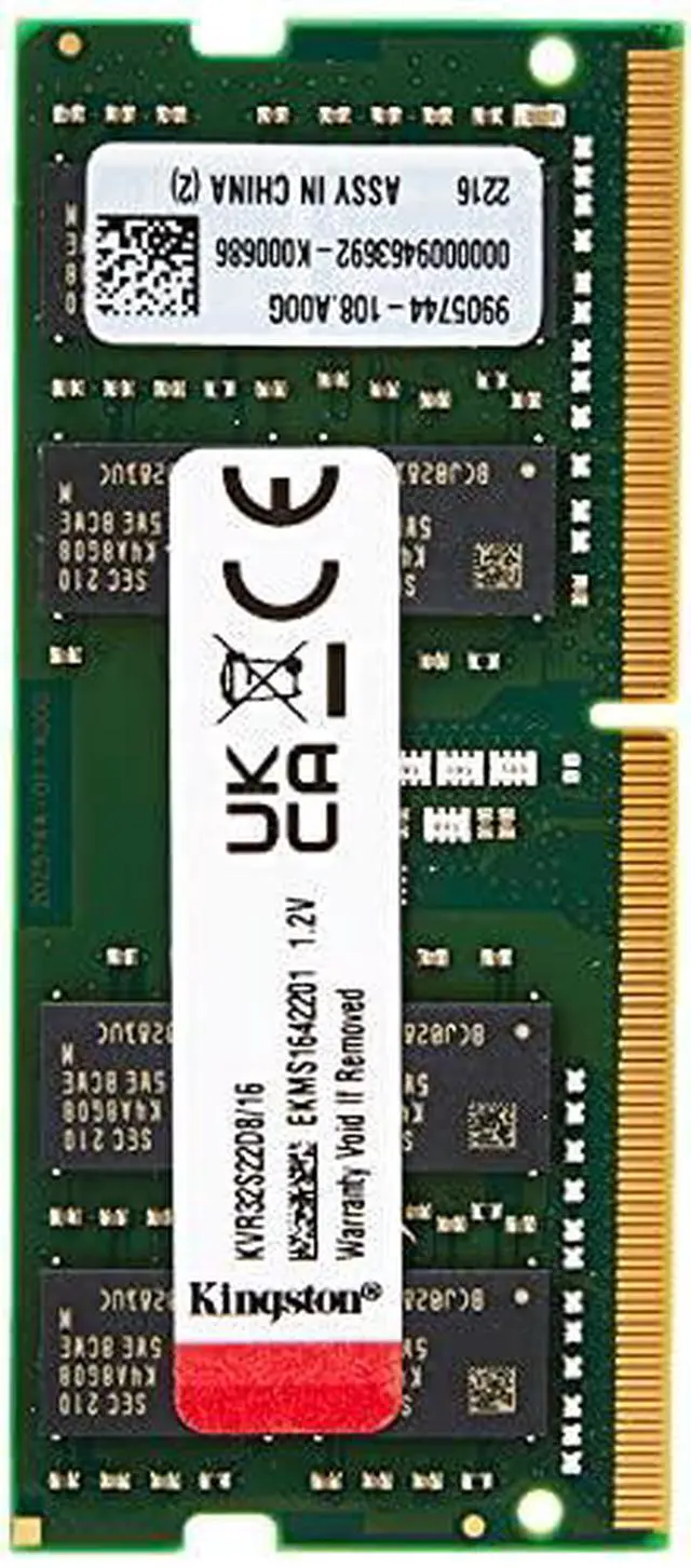 Alt view image 5 of 8 - Kingston KVR32S22D8/16 16GB PC4-25600 DDR4-3200MHz NON-ECC CL22 Memory NEW