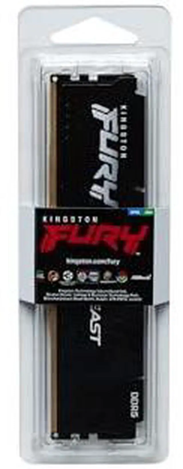 Alt view image 5 of 7 - Kingston 16GB (1x16GB) DDR5 6400MT/s CL32 FURY Beast Black XMP