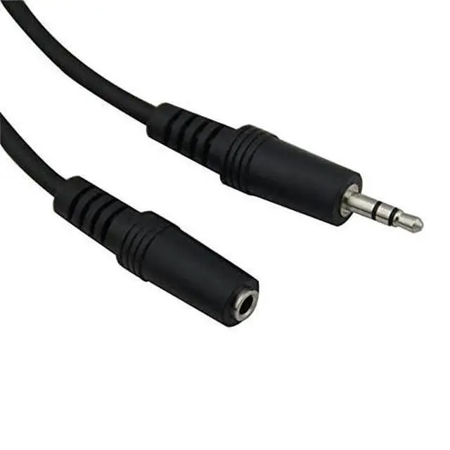 Alt view image 7 of 7 - VCOM CV202-6FEET  CV202-6FEET 6ft 3.5mm Male to 3.5mm Female Stereo Audio Extension Cable (Black)
