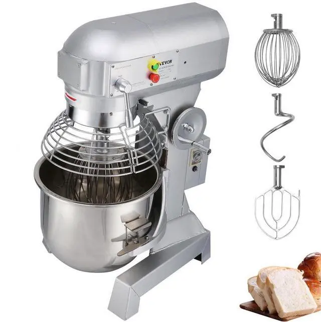 Alt view image 6 of 12 - VEVOR Commercial Electric Food Mixer 15Qt Stand Machine Dough Mixer 3 Speed 600W
