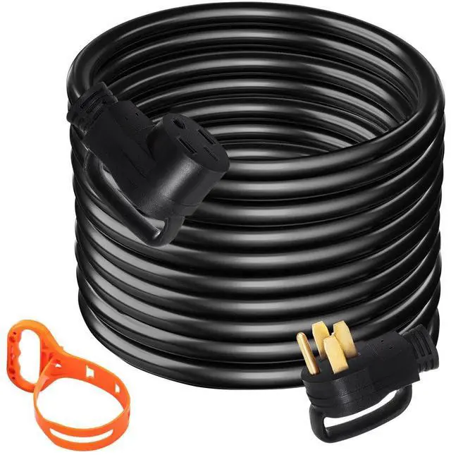 Alt view image 3 of 9 - VEVOR 30 Foot 50 Amp Rv Extension Cord Power Supply Cable 6 Awg For Motorhome Camper