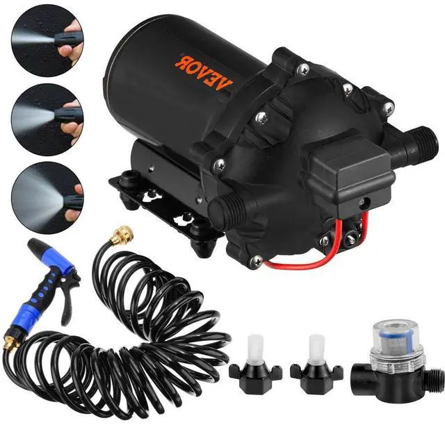 Alt view image 4 of 4 - VEVOR Excellent Boat Marine Yacht 12v 5.5gpm 70psi Washdown Deck Wash Pump Kit