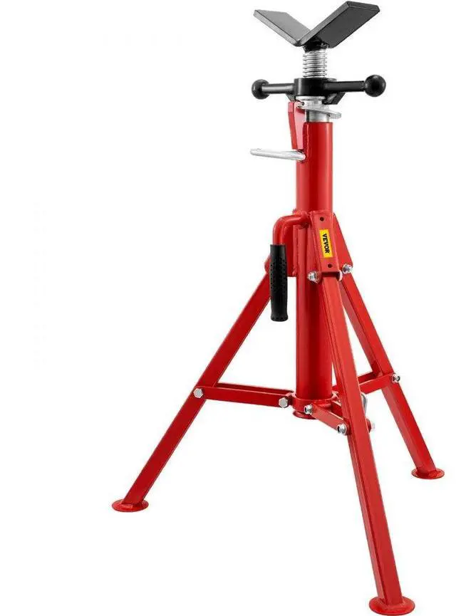 Alt view image 2 of 8 - VEVOR Pipe Jack Stand V-Head Foldable Legs 2500LB Max. Height 52"