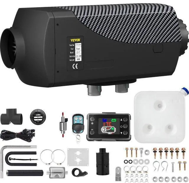Alt view image 2 of 8 - VEVOR 12V 8KW 8000W Diesel Air Heater LCD Display Low Vibration Heating Vehicles